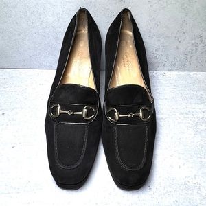 Vintage Tom Ford for Gucci black suede platform heels